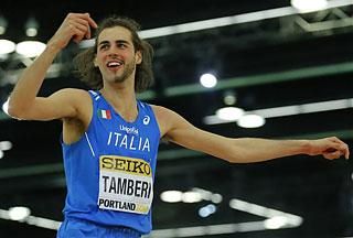 A „félszakállas Gianmarco Tamberi (Fotó: Reuters)
