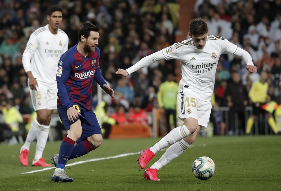 Valverde (15) lehet a Real Madrid középpályájának jövője (Fotó: AFP)