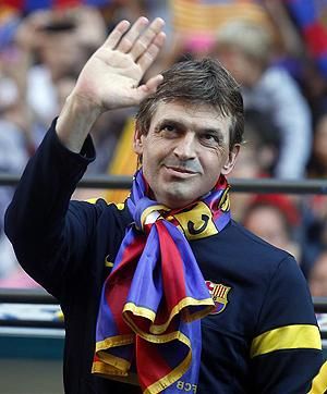 Vilanova első idényében bajnoki címet szerzett
a Barcelonával (Fotó: Reuters)
