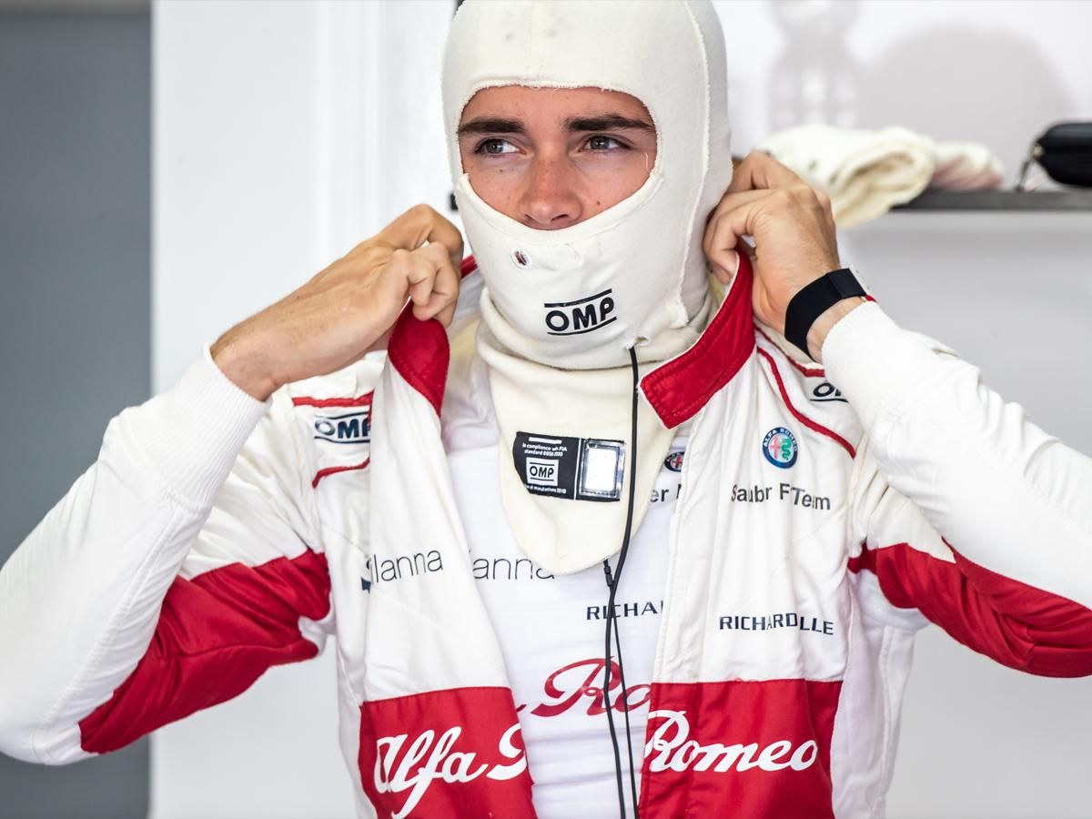 Leclerc szombaton ellopta a show-t (Fotó: AFP)