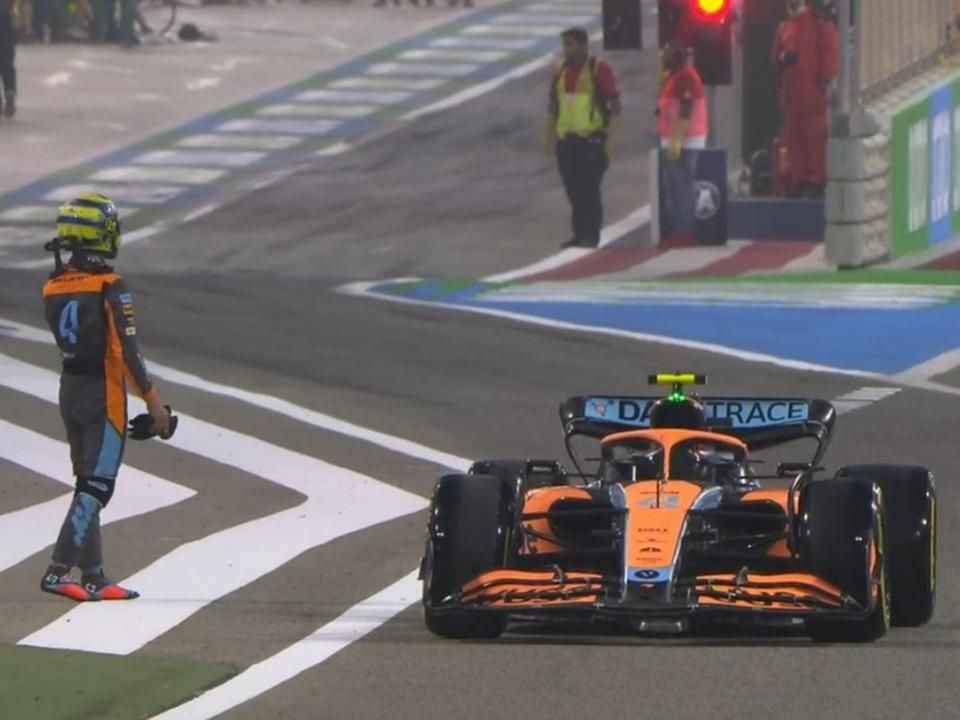 A McLaren számára eddig nem megy zökkenőmentesen a bahreini teszt (Fotó: Twitter)