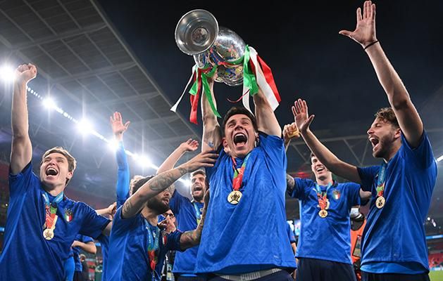Európa-bajnokok lettek az olaszok – június 7-én és szeptember 26-án ők lesznek az ellenfelek (Fotó: AFP)