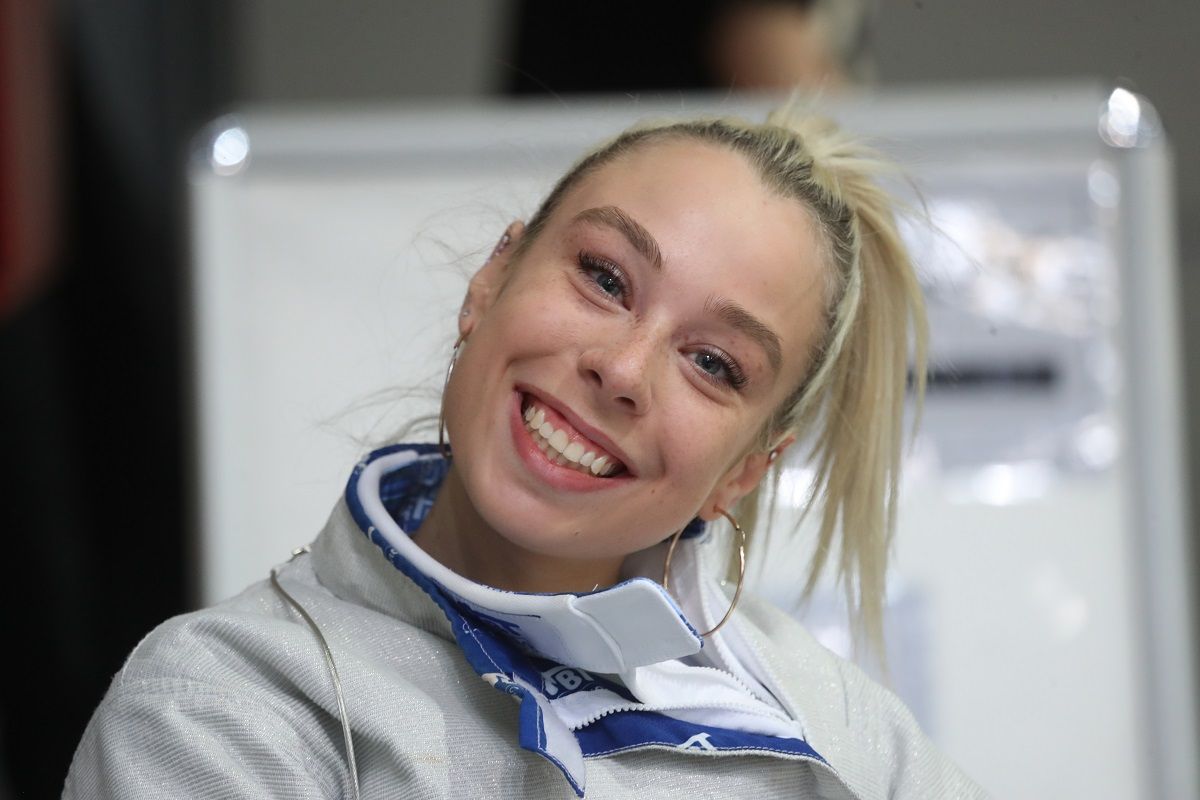 Pusztai Lizának volt oka a mosolyra, hiszen megnyerte az ob-t. A döntő után azonban rosszul lett (Fotó: Tumbász Hédi)