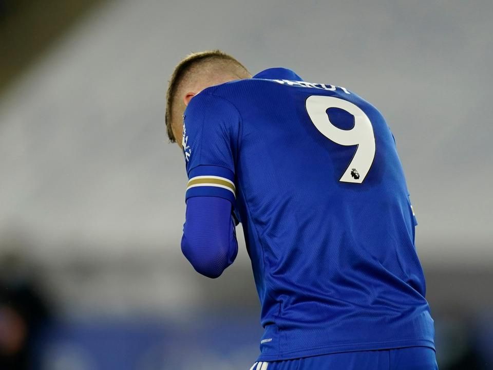 A Leicester City hetekig nem számíthat Jamie Vardyra (Fotó: AFP)