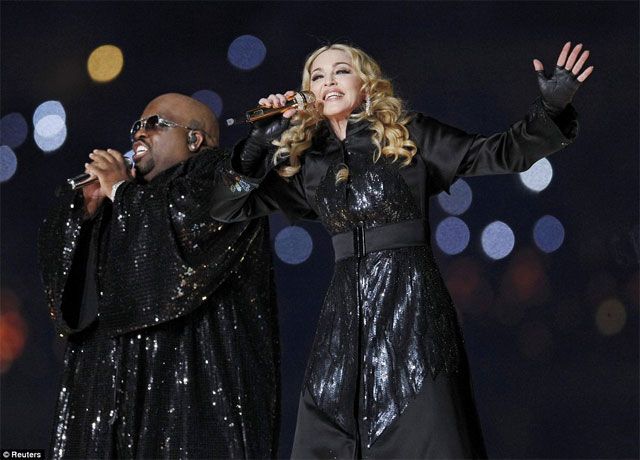 Madonna és Cee Lo Green (Forrás: dailymail.co.uk)