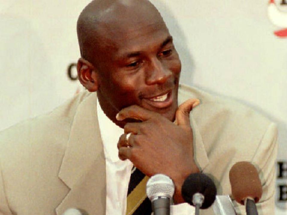 Michael Jordan az első visszavonulásakor (Fotó: AFP, archív)