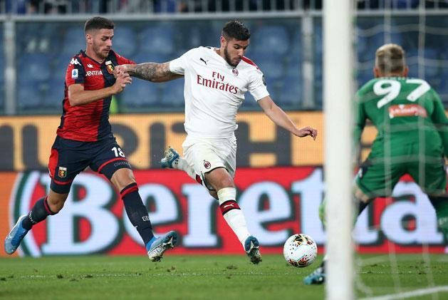 Theo Hernández éles szögből szerzett góljával egyenlített a Milan (Fotó: AC Milan)