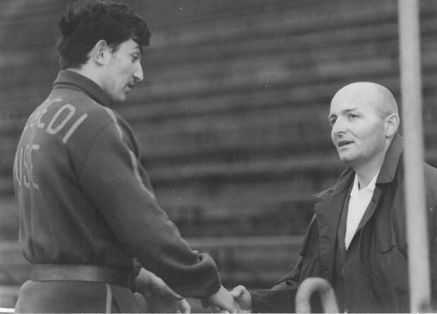 Tudását edzőként is átadta, többek között Tégla Ferenc (balra) felkészülését is irányította