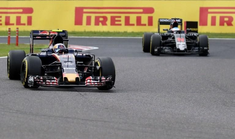 Fernando Alonso és a McLaren visszacsúszott a visszacsúszó Toro Rosso mögé (Fotó: AFP)