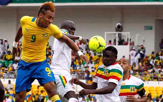 A gaboni Aubameyang (9) jól játszott a kontinensviadalon, de döntő helyzetben hibázott (fotó: Reuters)