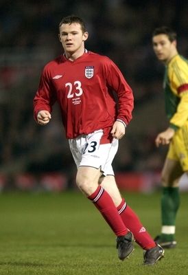 Rooney válogatott debütálása Ausztrália ellen 2003-ban 
(Forrás: bleacherreport.com)