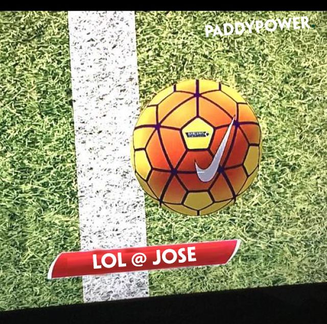 „LOL, José” – még a gólvonal-technológia is Mourinho ellen van (Forrás: Paddy Power)