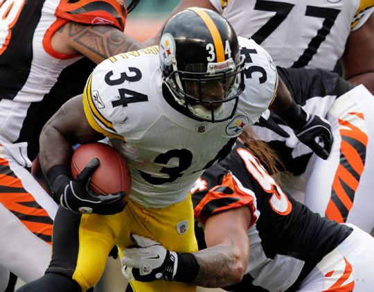 Mendenhall kulcsszerepet játszott a Steelers sikerében  (Fotók: Reuters)