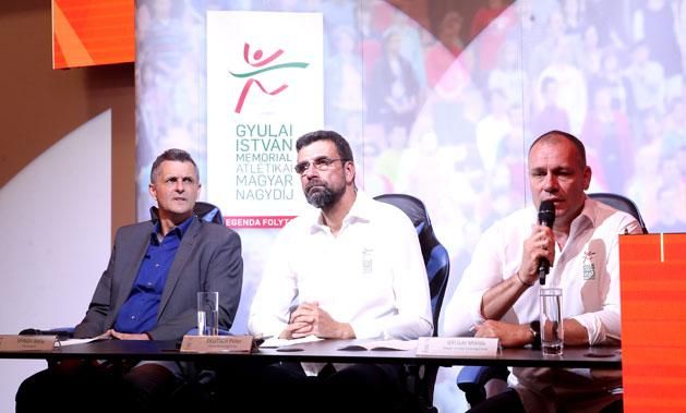 Gyulai Miklós (jobbra) szerint a verseny kiváló lehetőség a hazai atlétáknak (Fotó: Földi Imre)