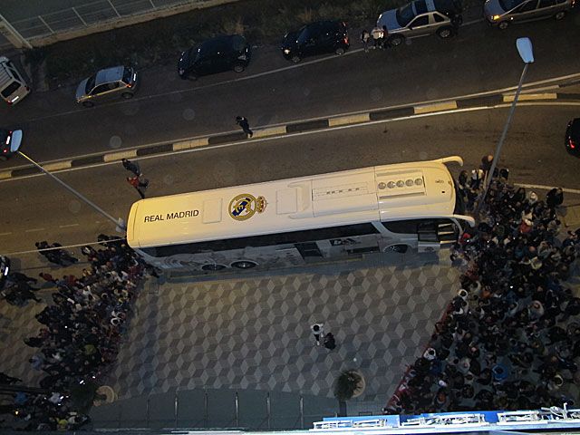 Címeres buszra azért telik Madridban... (Fotó: Sportszelep)