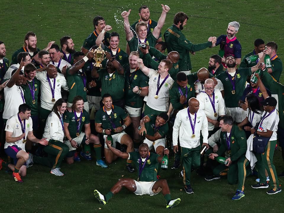 Dél-Afrika harmadik vb-döntőjét is megnyerte, a másodikat Anglia ellen (Fotó: AFP)