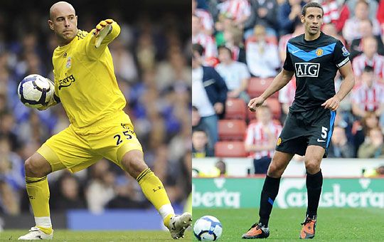 Lehet, hogy a mérkőzésen Reina és Ferdinand ritkán fog egymással találkozni (Fotó: Action Images)