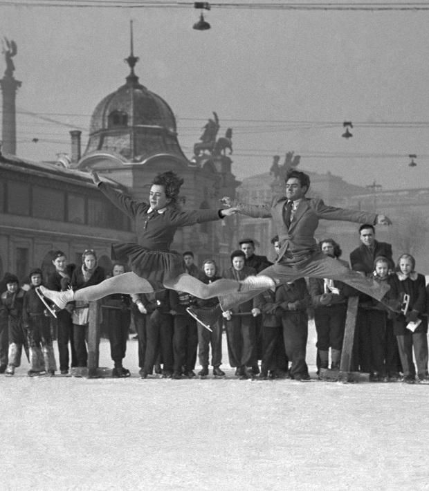 1952, Oslo: a Nagy testvérpár 3. lett, ahogy 1956-ban Cortina d’Ampezzóban (Fotó: MTI/Szécsényi József)