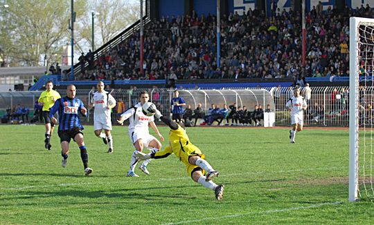 Szegeden megtelt a SZVSE-stadion főlelátója (Fotó: delmagyar.hu/Segesvári Csaba)