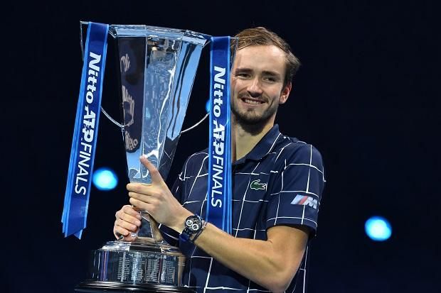 A 2020-as ATP-világbajnokság győztese (Fotó: AFP)