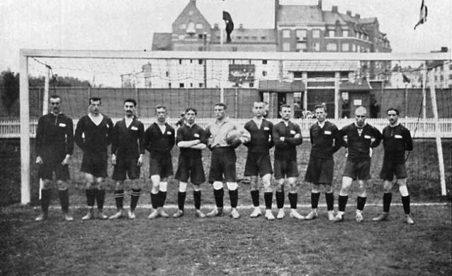 Az orosz válogatott az 1912-es stockholmi olimpián (Forrás: Flickr)