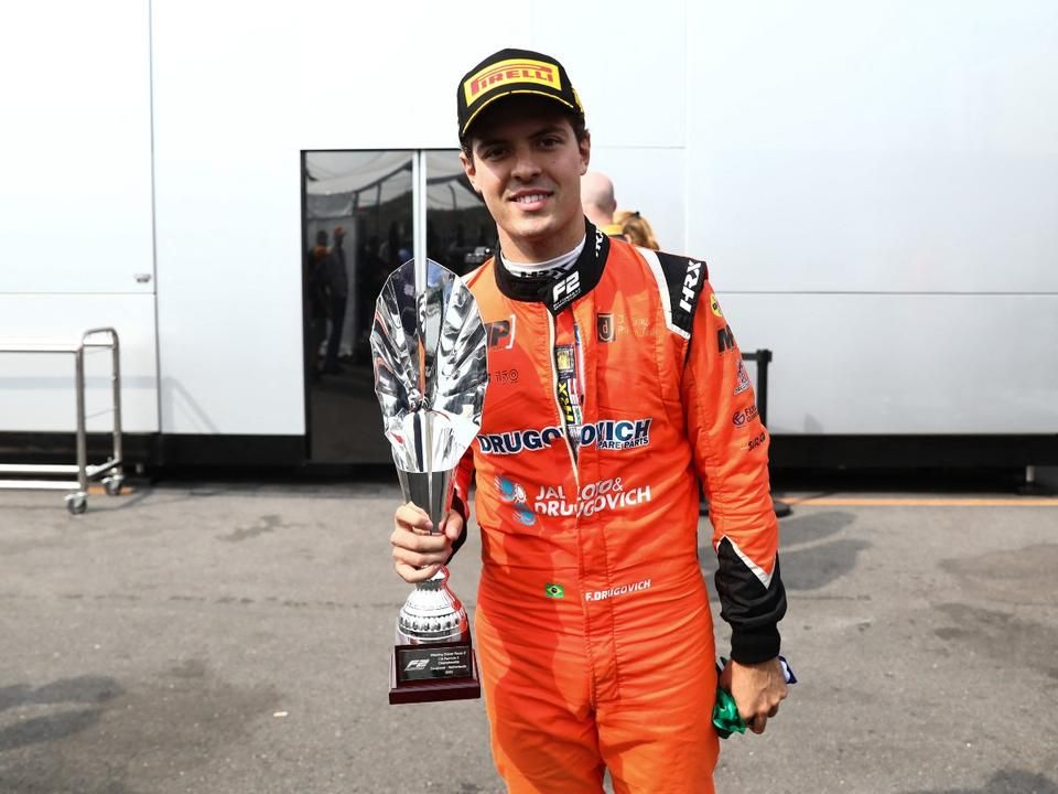 Bár nagy fölénnyel nyerte az F2-es idényt, Felipe Drugovichnak várnia kell az F1-es debütálásra (Fotó: AFP)