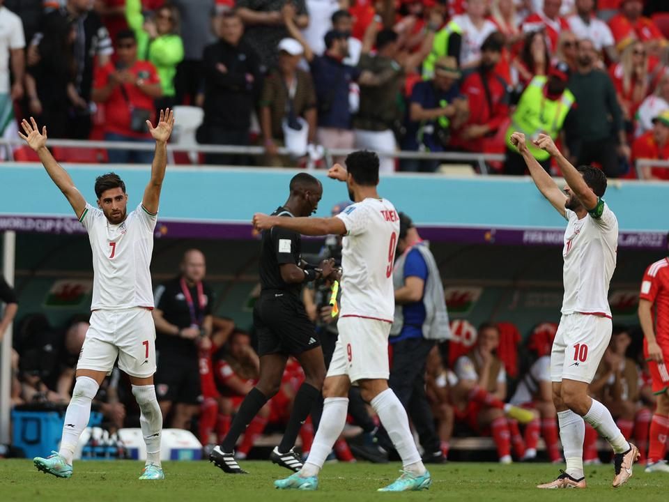 Iráni örömünnep – 2–0-s győzelem Wales ellen (Fotó: AFP)