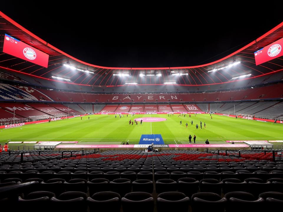 Üres Allianz Arena várta a csapatokat (Fotó: AFP)