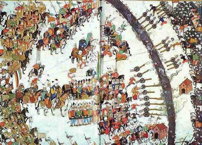 A mezőkeresztesi csata egy török ábrázoláson (forrás: wikipédia)