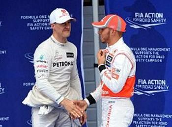 Schumacher és Hamilton is ösztönös tehetség 
(Fotó: AFP, 2012)