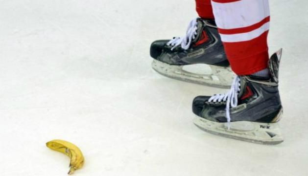 Banán a jégen (Fotó: Yahoo)