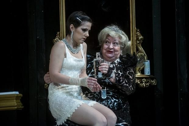 Lovas Rozival a Rövid a póráz című Feydeau-darabban játszott együtt (Fotó: MTI/Marjai János)