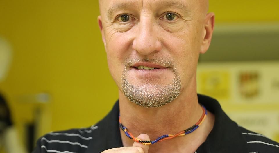 Nem véletlenül ilyen színűek Marco Rossi nyakláncai (Fotó: Török Attila)