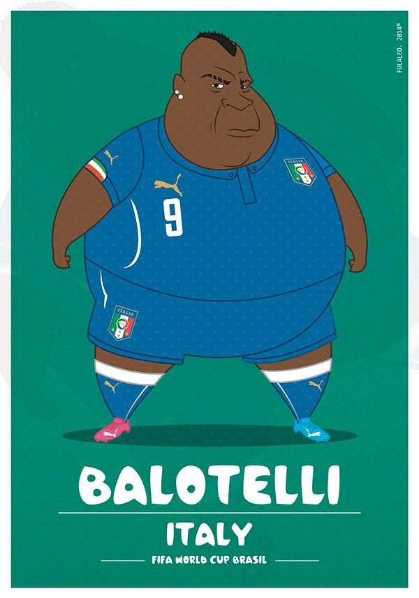 Mario Balotelli (Fotó: behance.net/fulaleo)