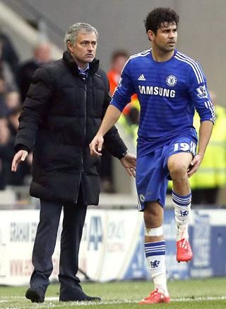 Diego Costa kiállt Mourinho mellett (Fotó: Action Images, archív)