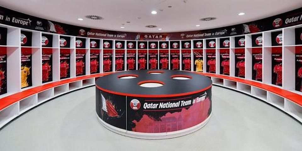 Members of the Qatari national team, who play two more matches in Debrecen, can feel at home in the stadium's dressing room