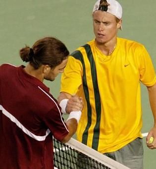 A 2003-as Davis-kupa-meccs mindkettejük 
karrierjében sorsfordító volt (Fotó: tennis.com.au)