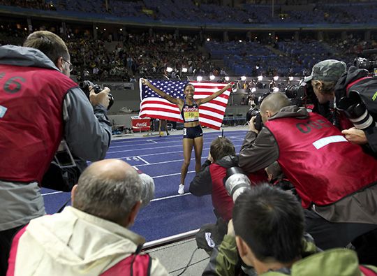 Allyson Felix sorozatban harmadszor diadalmaskodott atlétikai vb-n női 200-on (Fotó: Reuters)