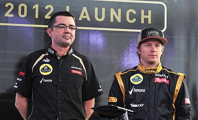 Boullier és Räikkönen 2012 elején – nagy húzás volt a finn szerződtetése