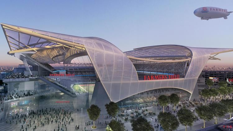 A Los Angeles-i stadion tervei (Fotó: latimes.com)