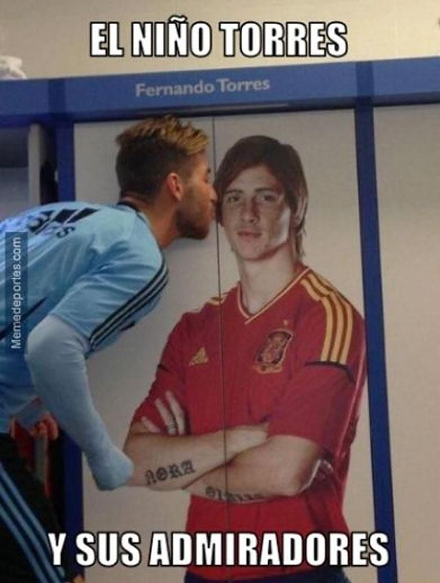 Torresnek sok rajongója van, Sergio Ramos az egyik (Fotó: Twitter)