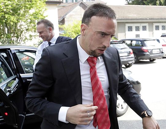 Ribéry reménykedve érkezett a lausanne-i meghallgatásra, ám csalódottan távozott (Fotó: Reuters)