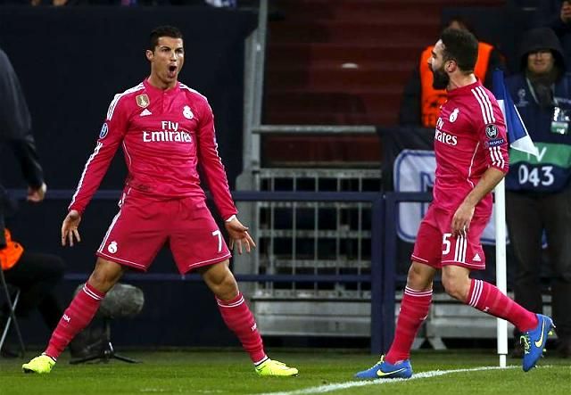 Cristiano Ronaldo fejesével szerzett előnyt a Real Madrid (Fotó: Action Images)