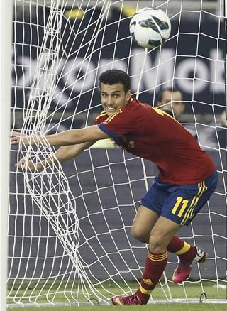 Pedro gólerős formát mutat a válogatottban (Fotó: Reuters)