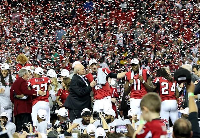 Az Atlanta Falcons lett az NFC bajnoka (Fotó: ajc.com)
