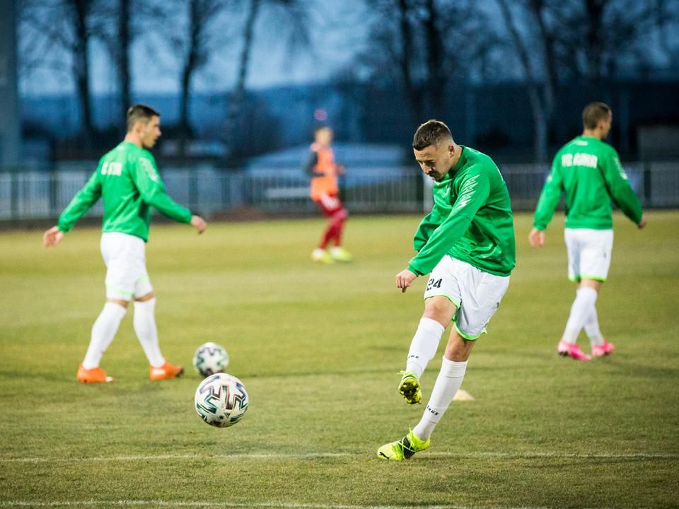 Az FC Ajka jó formában várta a meccset (Fotó: Pesthy Márton)