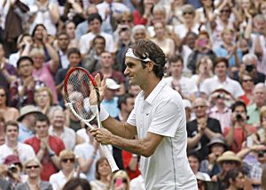 Federer ma sem töltött sok időt a pályán