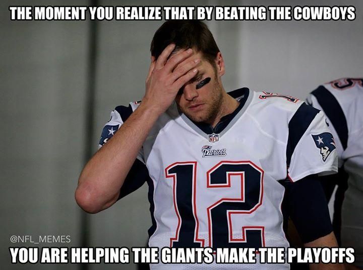 Amikor rájössz, hogy a győzelmeddel a nemezist segíted... (Forrás: NFL Memes)