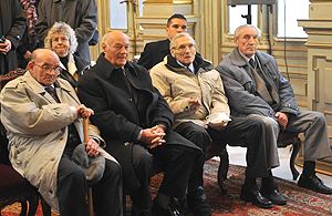 Nagy idők szemtanúi (balról): Tóth József,
Buzánszky Jenő, Grosics Gyula és Várhidi Pál