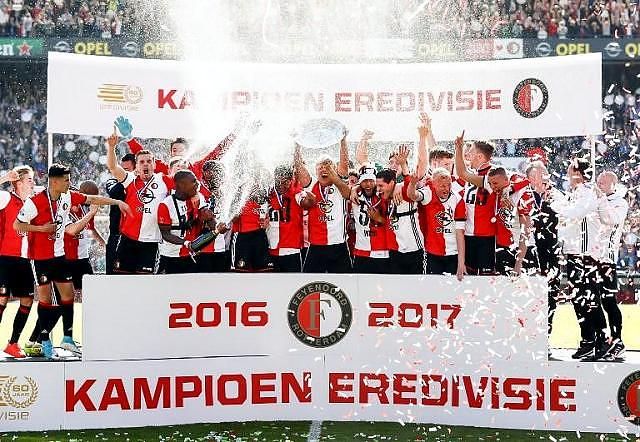 A Feyenoord 18 év után nyert ismét bajnoki címet (Fotó: AFP)